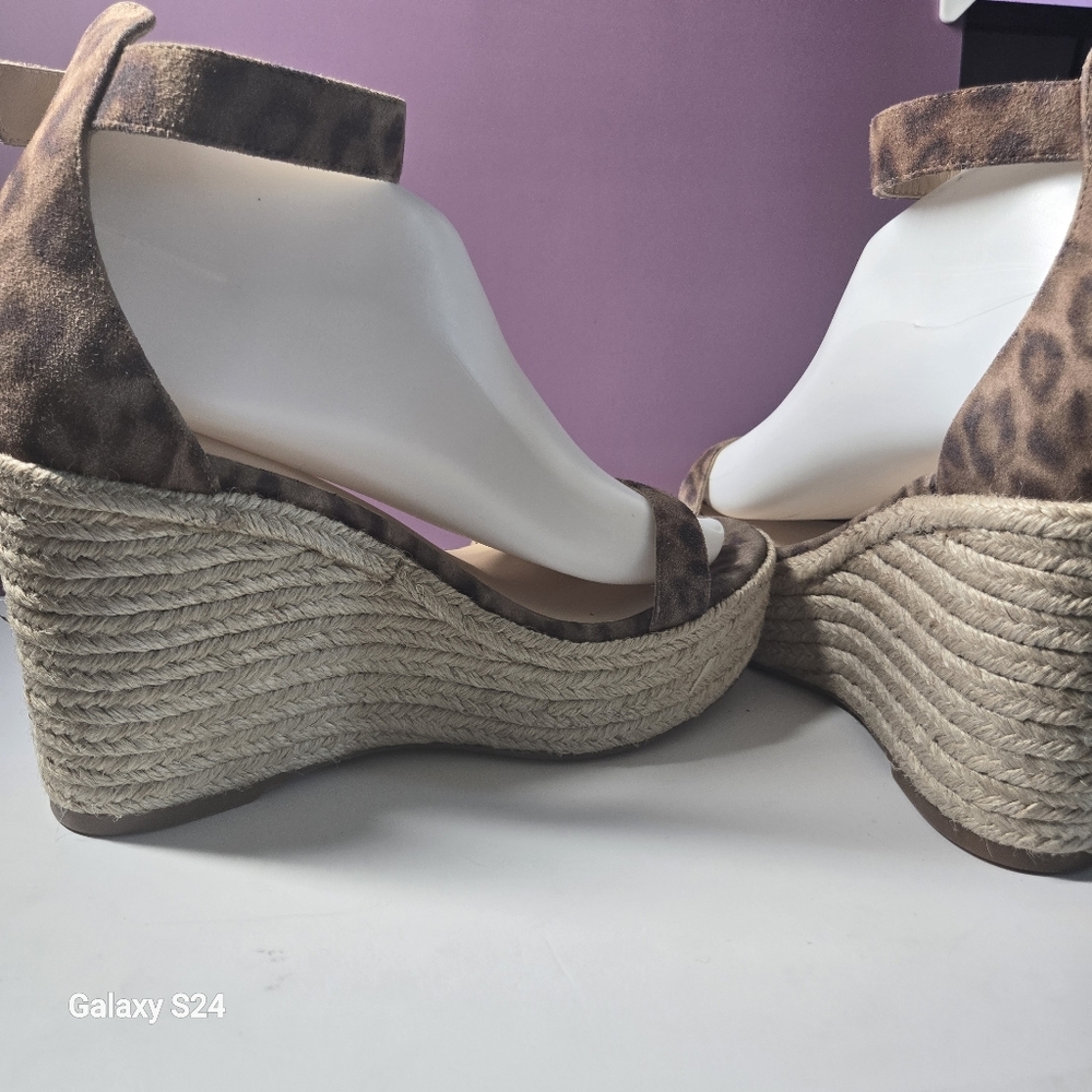 L'agence Elysee Espadrille Platform Sandals Cheetah - Picture 8 of 12